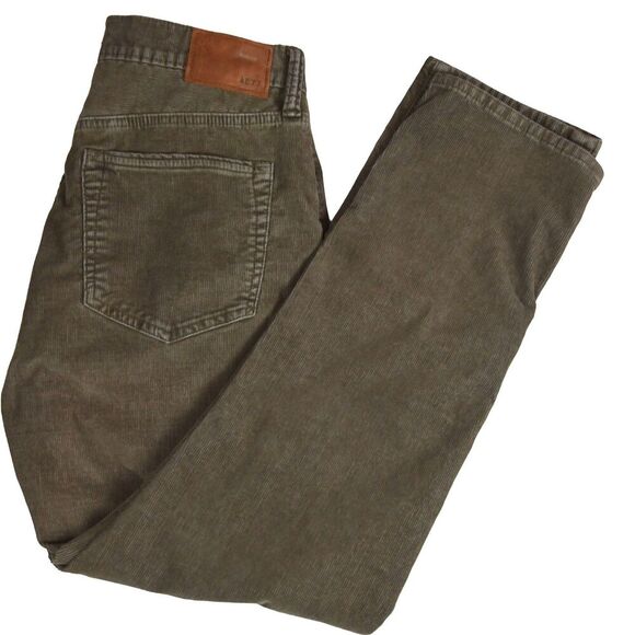 American Eagle AE Flex Corduroy Athletic Fit Pant Men's 30x32 Brown Olive - Picture 1 of 9